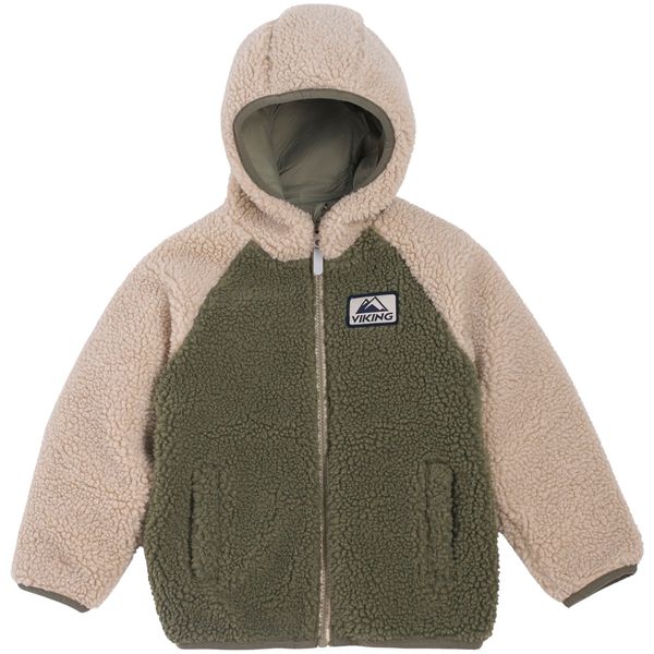 Hovedbilde Viking Reservible pilejakke til barn, Olive
