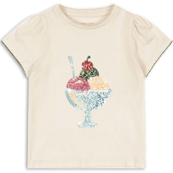 Hovedbilde Konges Sløjd Famo t-skjorte til barn, Buttercream