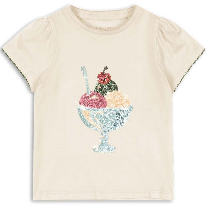 Hovedbilde Konges Sløjd Famo t-skjorte til barn, Buttercream