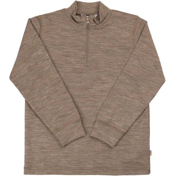 Hovedbilde Joha half-zip genser i ull/silke til barn, Beige ...