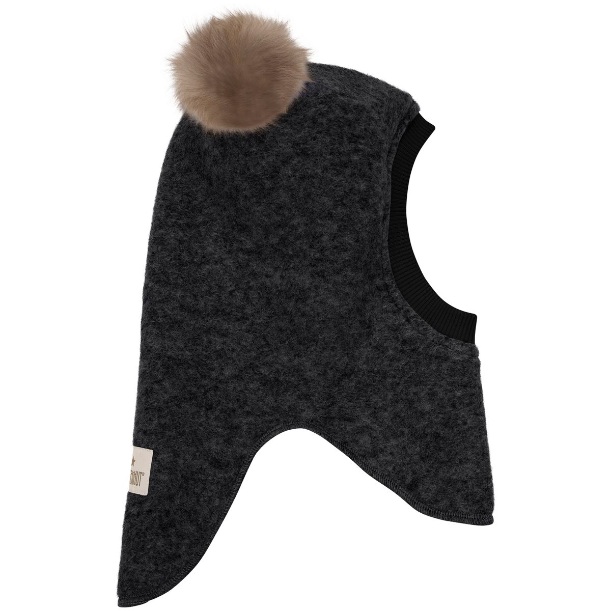 HUTTEliHUT Balaclava ullue alpakkadusker, Dark Grey