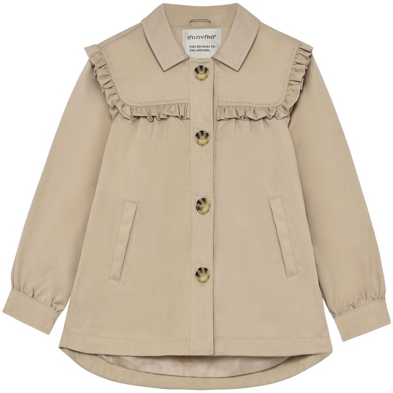 Minymo trenchcoat til barn, Doeskin