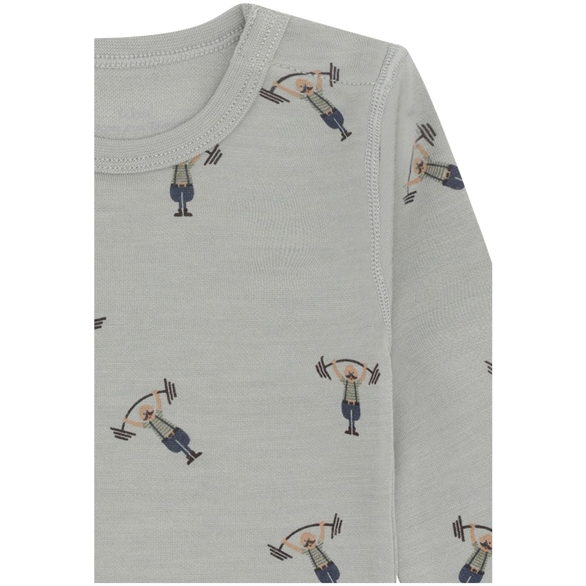 Hust and Claire Baloo Strong Man ull/bambus body, Forest Fog