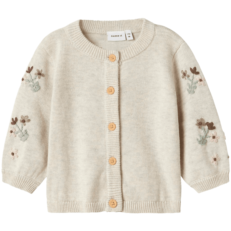 Name It Nbfnussy cardigan til baby, Peyote Melange