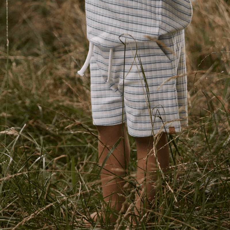 Lil' Atelier Nmmhaldur shorts til småbarn, Coconut Milk