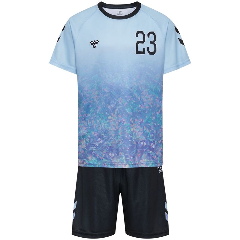 Hummel Shimmer shorts-sett til barn, Skyway/Black