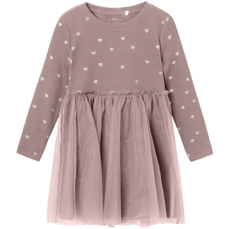 Name It Nmfnadja kjole til småbarn, Deauville Mauve