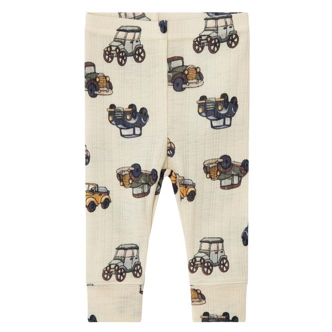 Hovedbilde Name It Nbmwang Needle leggings i ull, Snow White