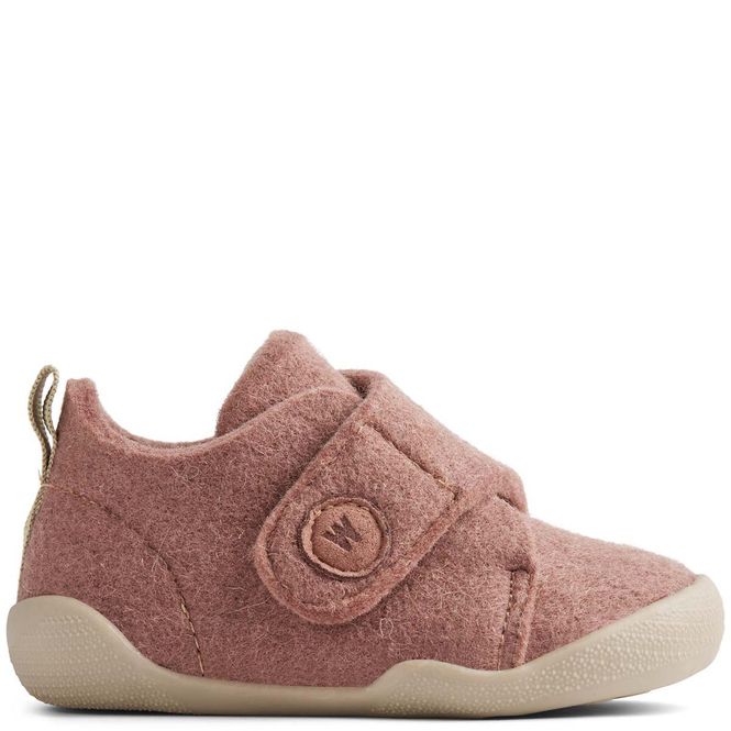 Hovedbilde Wheat Fleecy ulltøfler til barn, Dusty Rouge