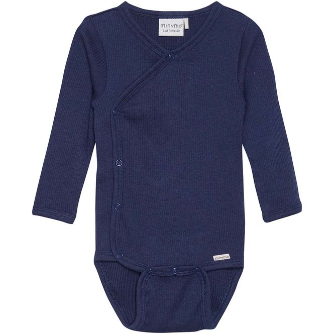 Hovedbilde MinyMo ribb omslagsbody, Dark Navy
