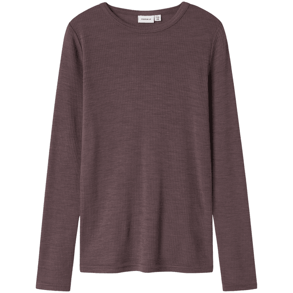 Hovedbilde Name It Nknwax Wool Rib genser til barn, Sparrow
