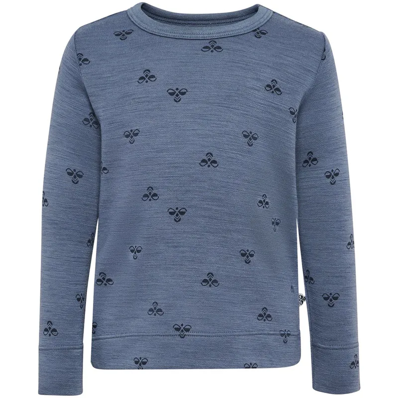 Hummel Hmlmini genser i ull/viskose til barn, Flint Stone
