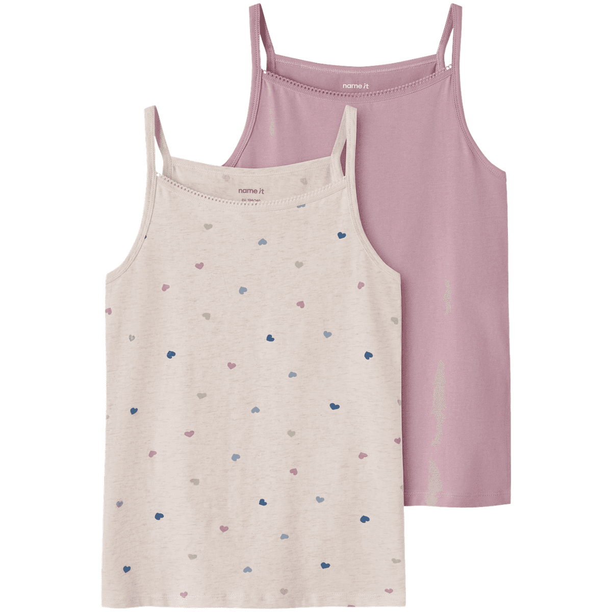 Name It Nkfstrap 2-pack singlet til barn, Peyote Melange