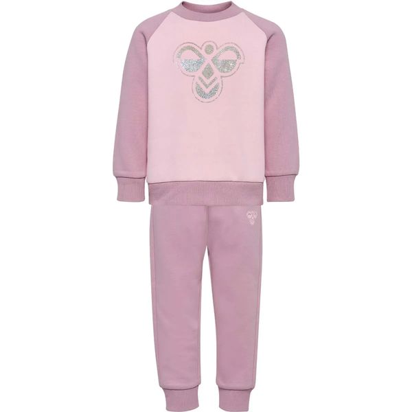 Hovedbilde Hummel x DressMyKid Bumble joggedress-sett, Mauve ...
