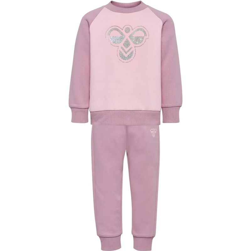 Hummel x DressMyKid Bumble joggedress-sett, Mauve Shadow