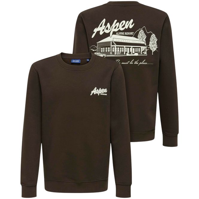 Hovedbilde Only & Sons Osjconnor sweatshirt, Coffee Bean