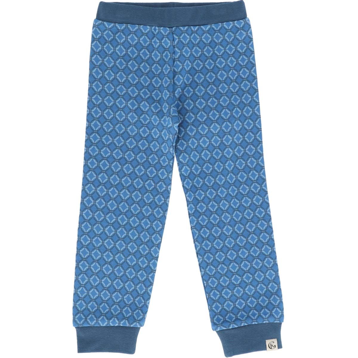 Gullkorn Axi Jacquard bukse i ull/bomull, M Himmelblå (P)