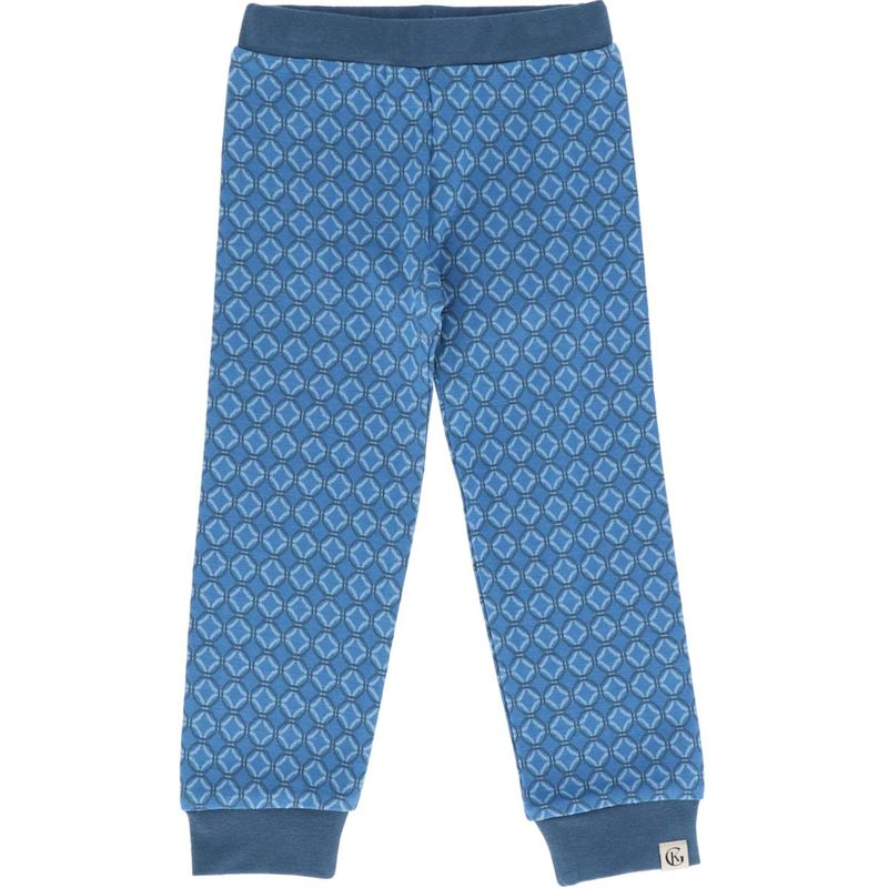 Gullkorn Axi Jacquard bukse i ull/bomull, M Himmelblå (P)