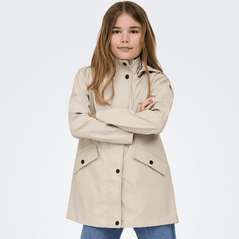 Kids Only Kogelisa regnjakke til barn, Silver Lining
