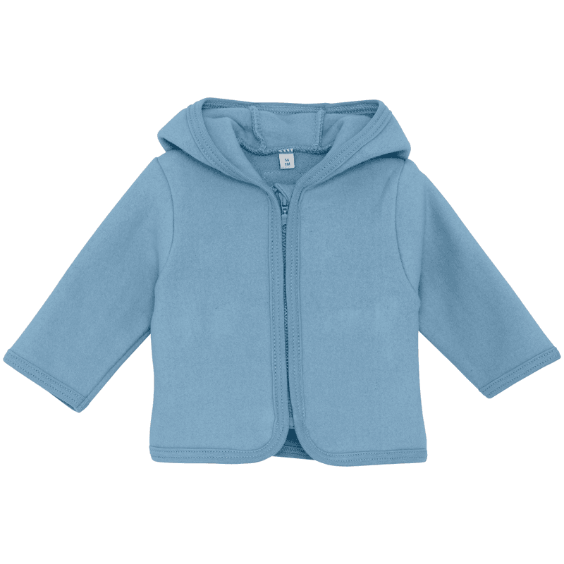 Huttelihut jakke i bomullsfleece, Windward Blue