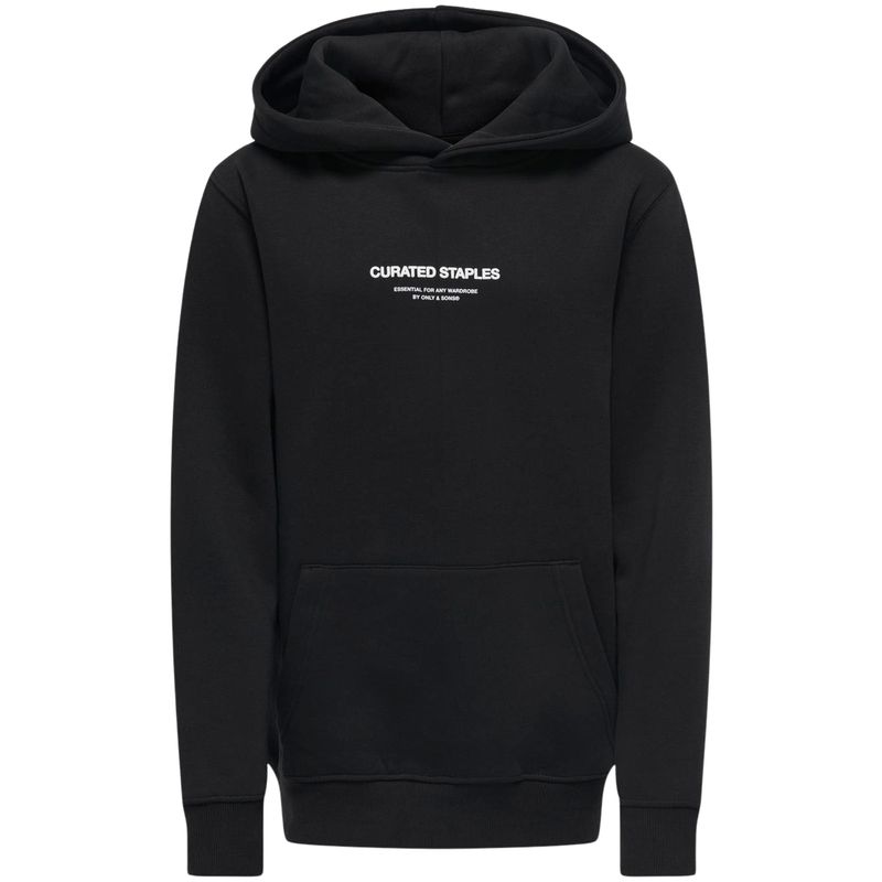 Only & Sons Osjcurated hettegenser til barn, Black