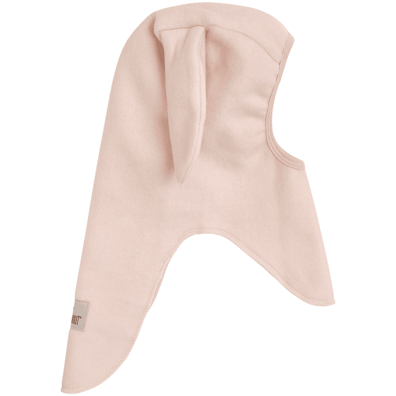 Huttelihut balaclava kanin bomullsfleece, Peach Blush