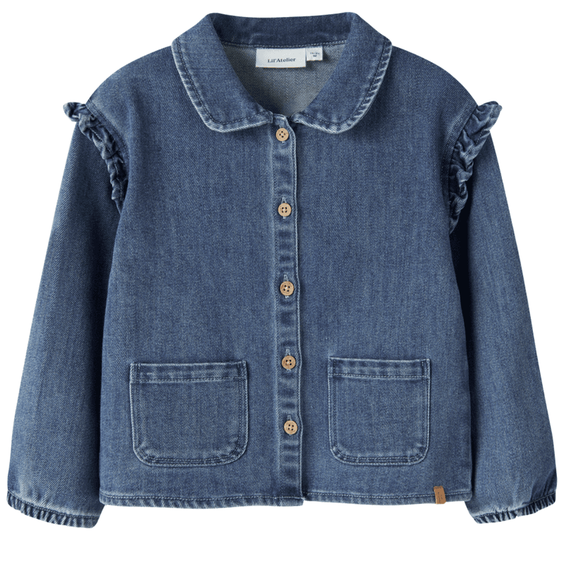 Lil' Atelier Nmfobello overshirt til småbarn, Dark Blue