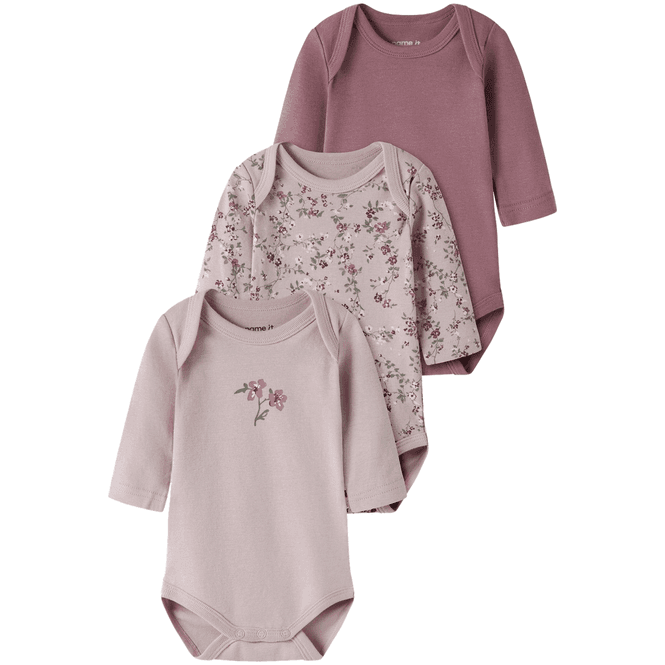 Hovedbilde Name It Nbfbody 3-pack body, Violet Ice