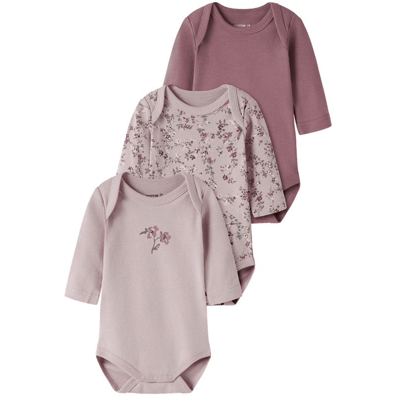 Name It Nbfbody 3-pack body, Violet Ice