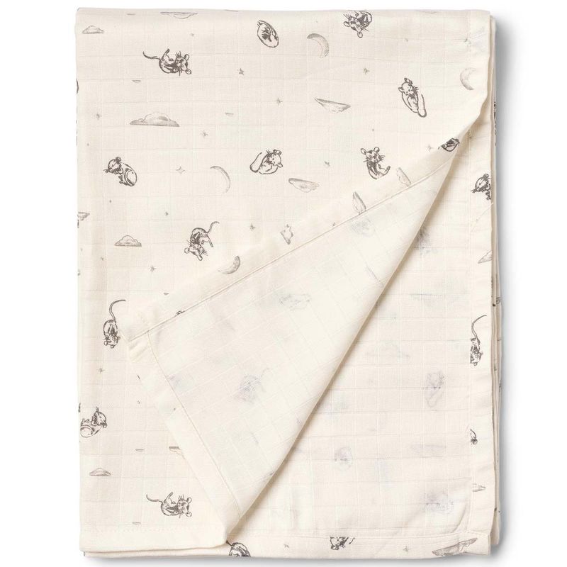 Wheat Karly muslin pledd, Dreaming Mouse