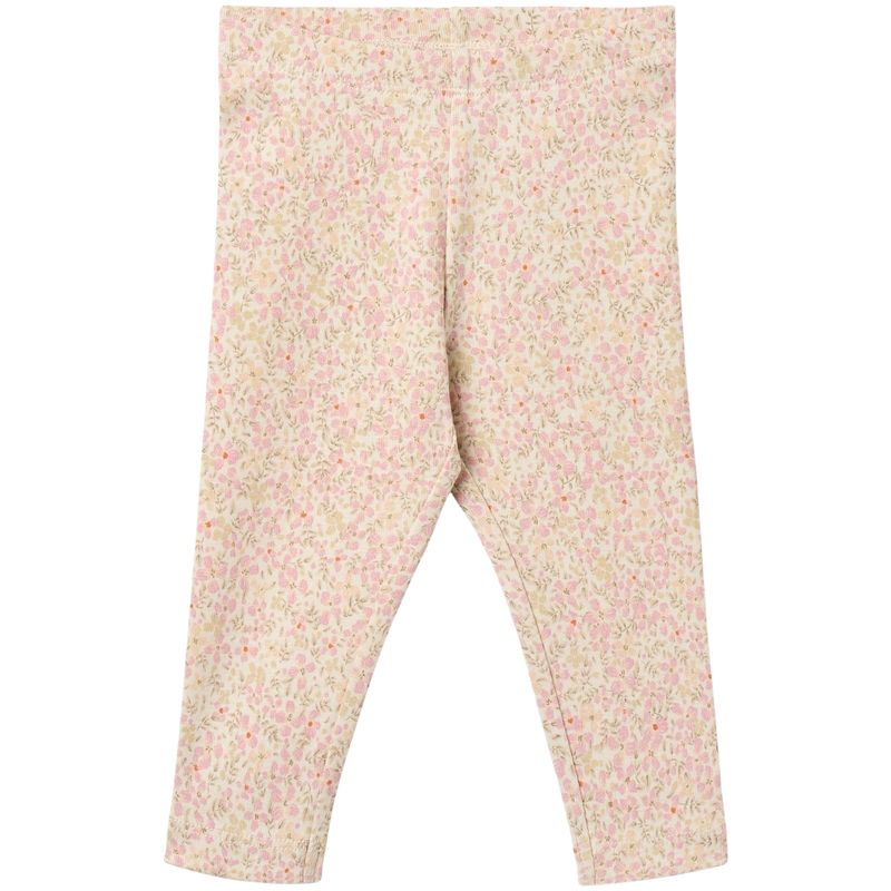 Wheat Jules jersey leggings til baby, Coral Flowers