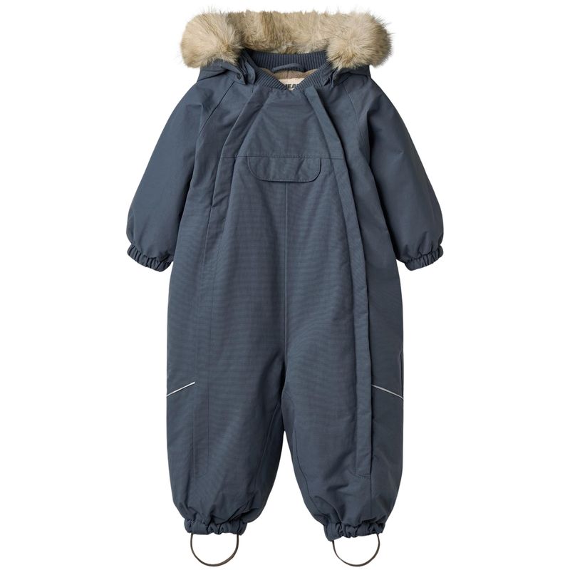 Wheat Nickie vinterdress til baby, Greyblue