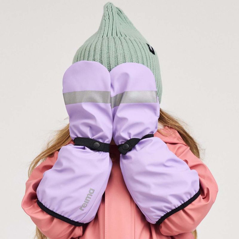 Reima Puro regnvotter med fôr baby og barn, Lilac Amethyst