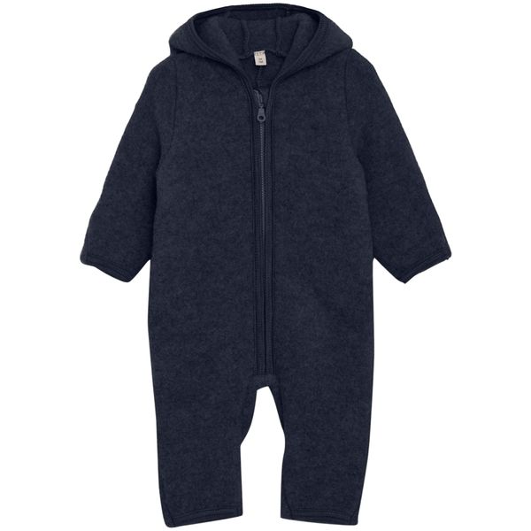Hovedbilde HUTTEliHUT Ullfleecedress med ører, Navy Melange