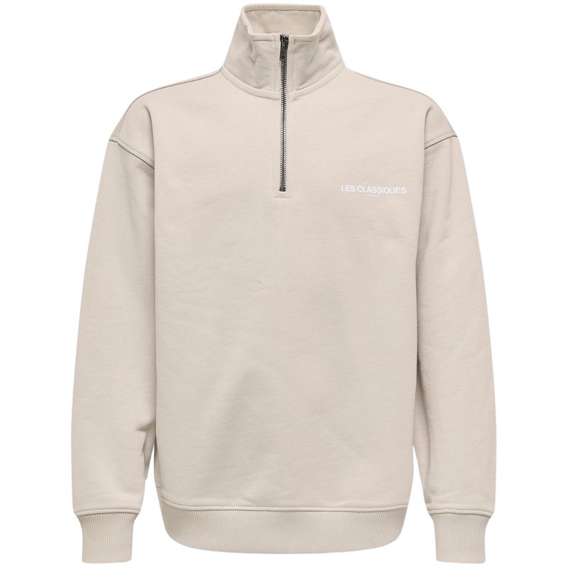 Only & Sons Osjles half-zip genser til barn, Silver Lining