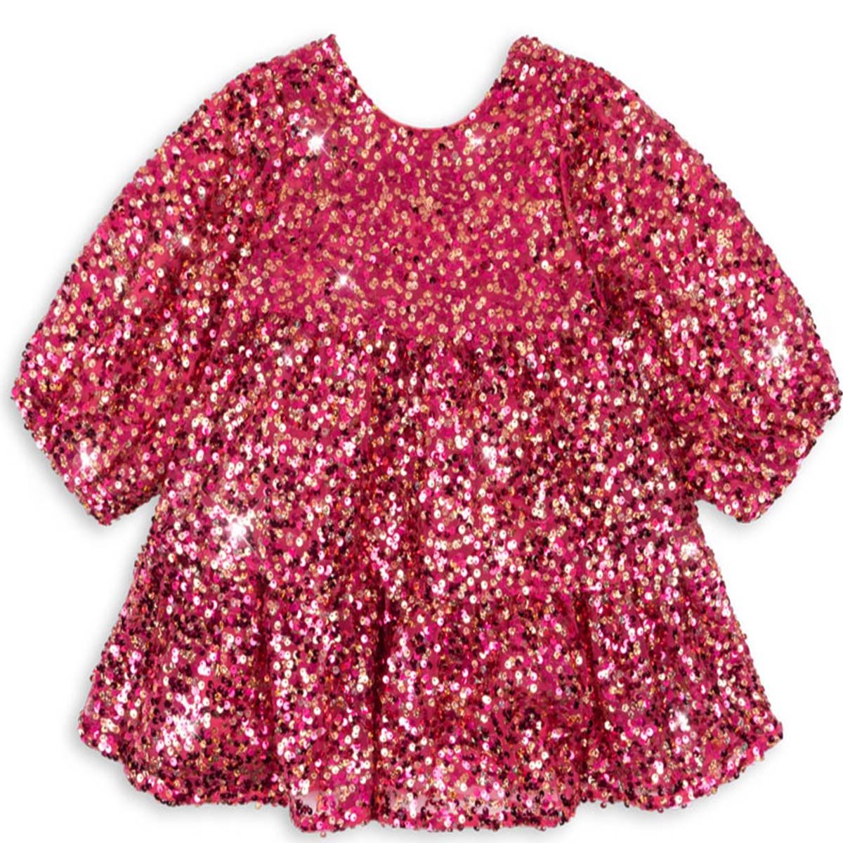 Konges Sløjd Lila Sequin Bow kjole barn, Sparkling Sangria