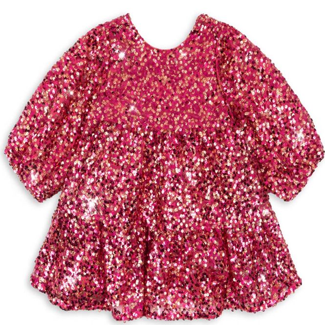 Hovedbilde Konges Sløjd Lila Sequin Bow kjole barn, ...