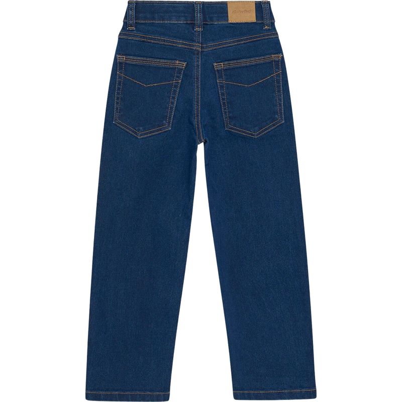 Minymo straight-fit jeans til barn, Denim