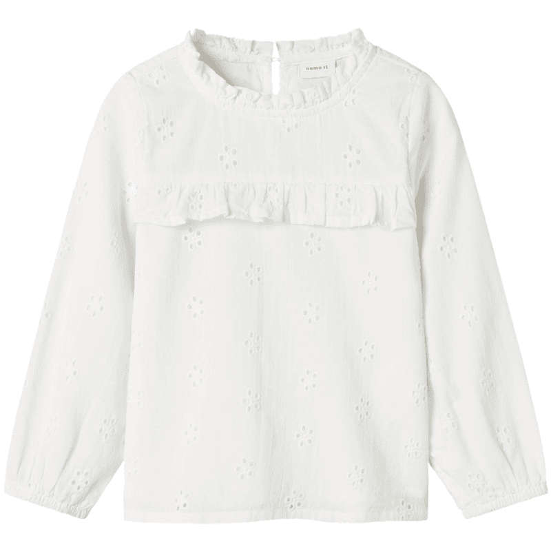 Name It Nmfnaomi bluse til småbarn, Cloud Dancer