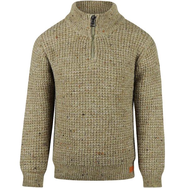 Hovedbilde Koko Noko half-zip genser til barn, Dusty Green