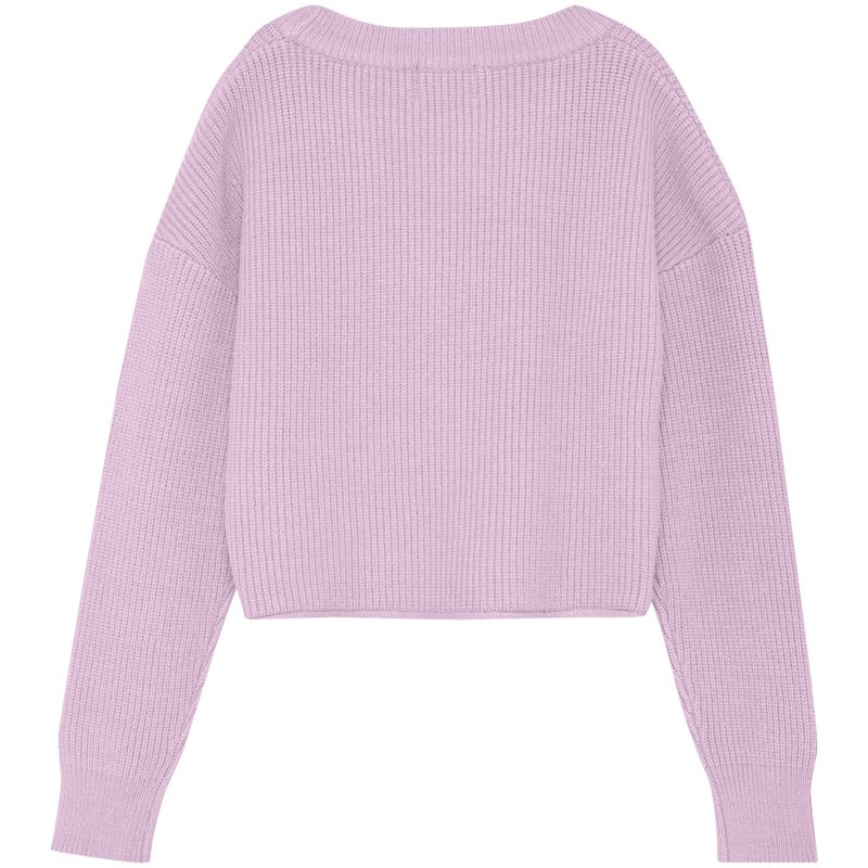 Creamie strikket cardigan til barn, Lavender Frost