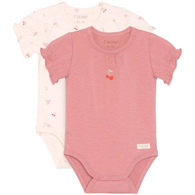 Hovedbilde Fixoni 2-pack kortermet body, Dusty Rose
