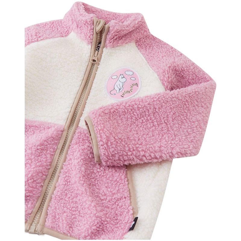 Reima Moomin Kramgo fleecejakke til småbarn, Grey Pink