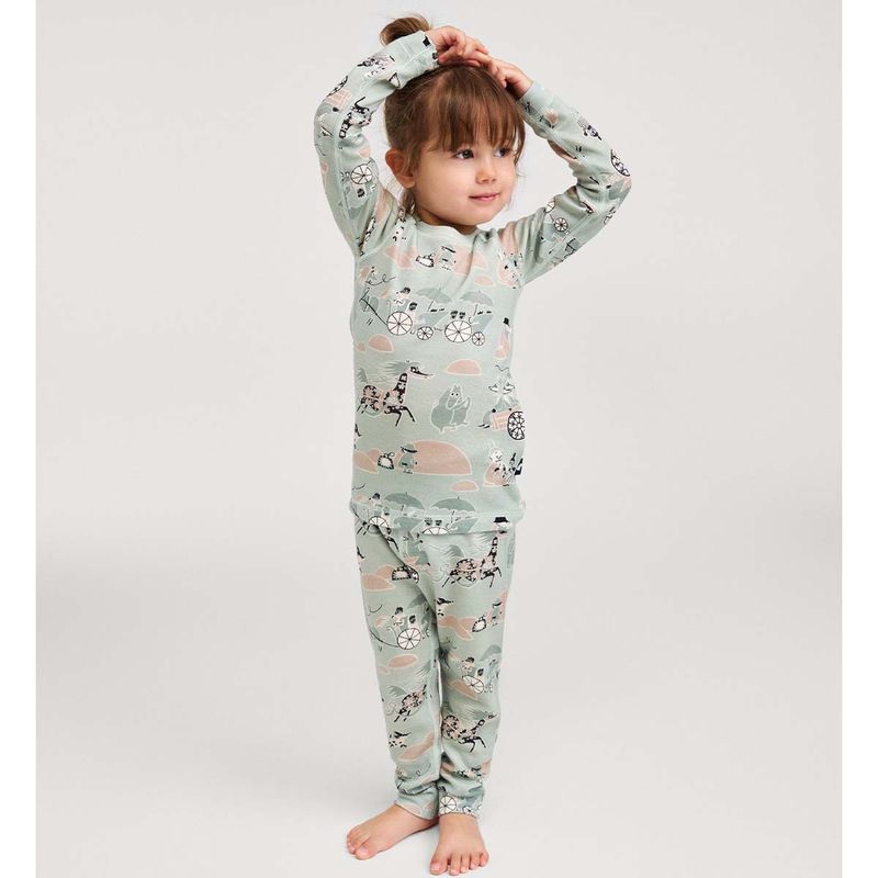 Reima Moomin Trivsam ullsett til barn, Airy Green
