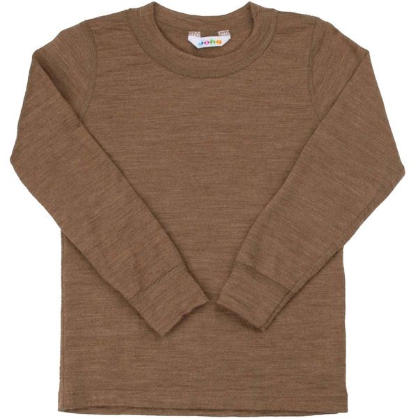 Hovedbilde Joha genser i ull til barn, Warm brown