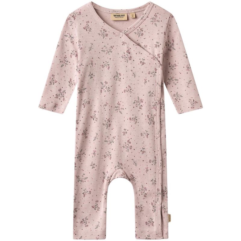 Wheat Everest heldress/pyjamas, Lilac Flowers