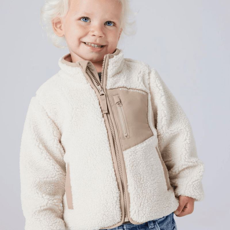 Name It Nmnmattia teddyjakke til småbarn, Moonbeam