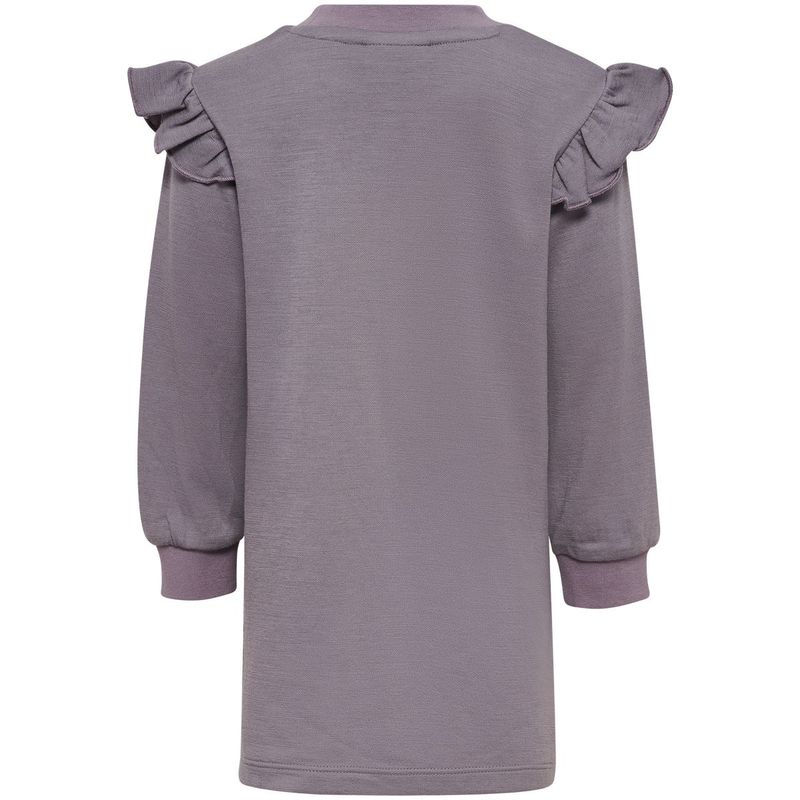 Hummel Hmlmini Bee kjole i ull/bomull, Gray Ridge