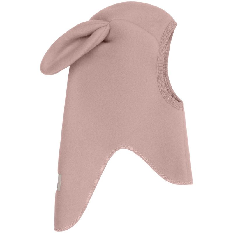 HUTTEliHUT balaclava kanin ullfleece, Mahogany Rose