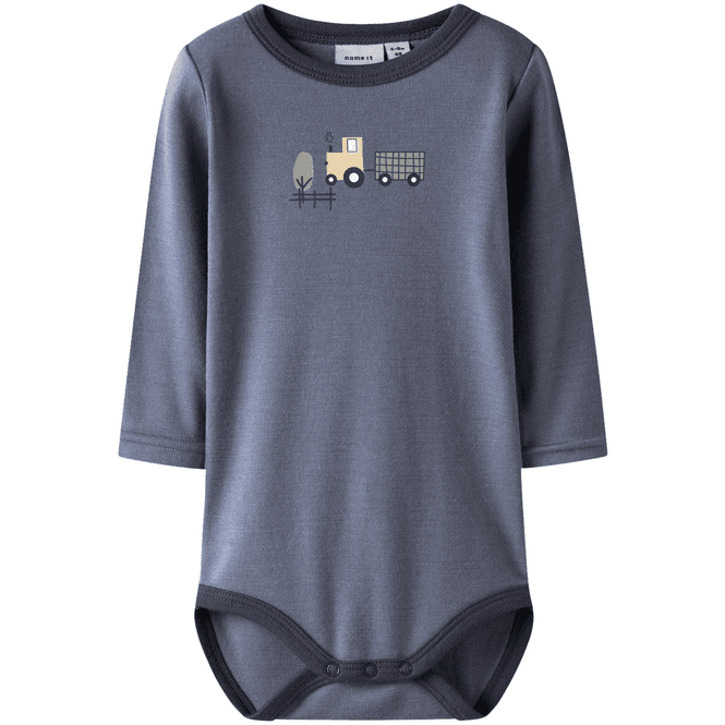 Hovedbilde Name It Nbmwillit body i ull, Folkstone Gray